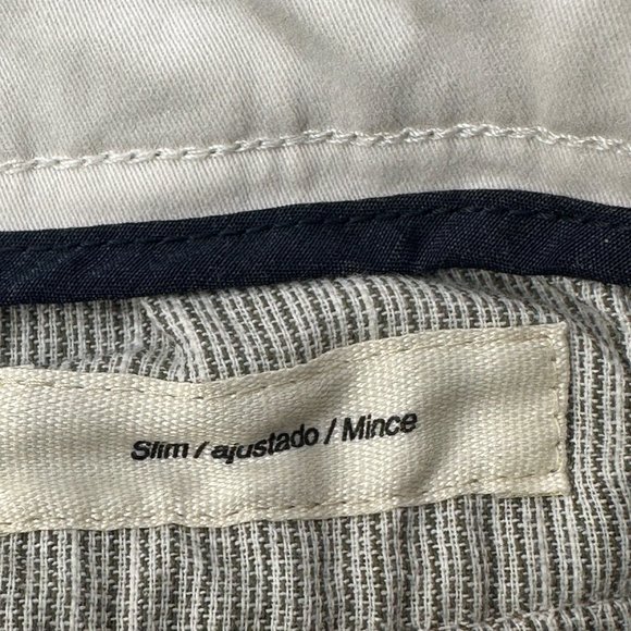 Goodthreads Men's 34x36 Pant 4 Pocket Slim Fit Khaki Good Preowned Condition - Picture 6 of 13